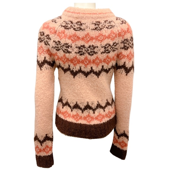 SMYTHE APRICOT FAIR ISLE LOPI SWEATER - Picture 3 of 6